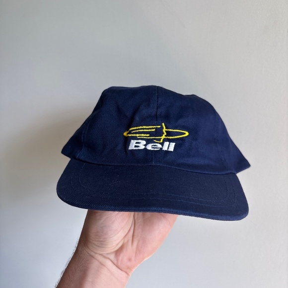 vintage BELL OLYMPICS french dad hat trucker hat strapback cap - Picture 1 of 6
